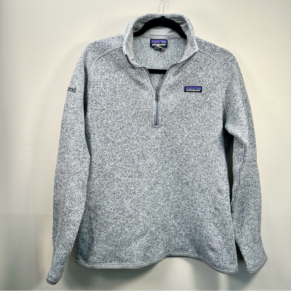 Patagonia Women’s Better Sweater Quarter Zip Fleece Light, Gray Heather, Large - Picture 2 of 16